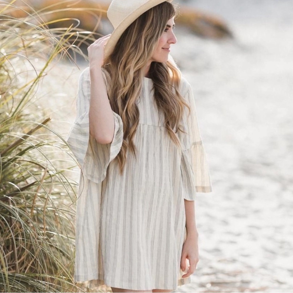 Rylee + Cru Small Striped Babydoll Dress